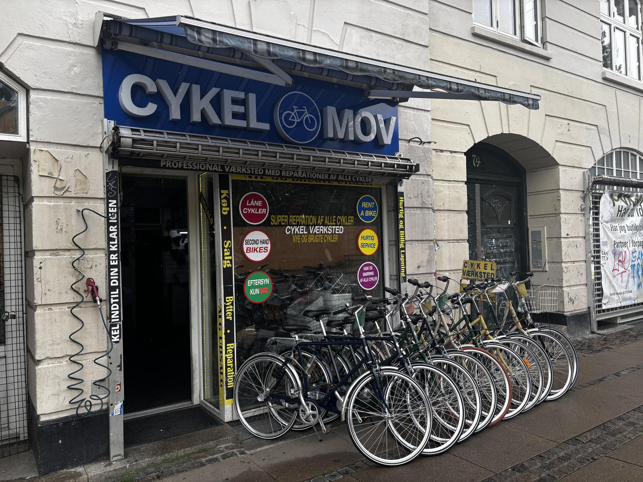 Cykelmov cykelbutik på Nørrebrogade